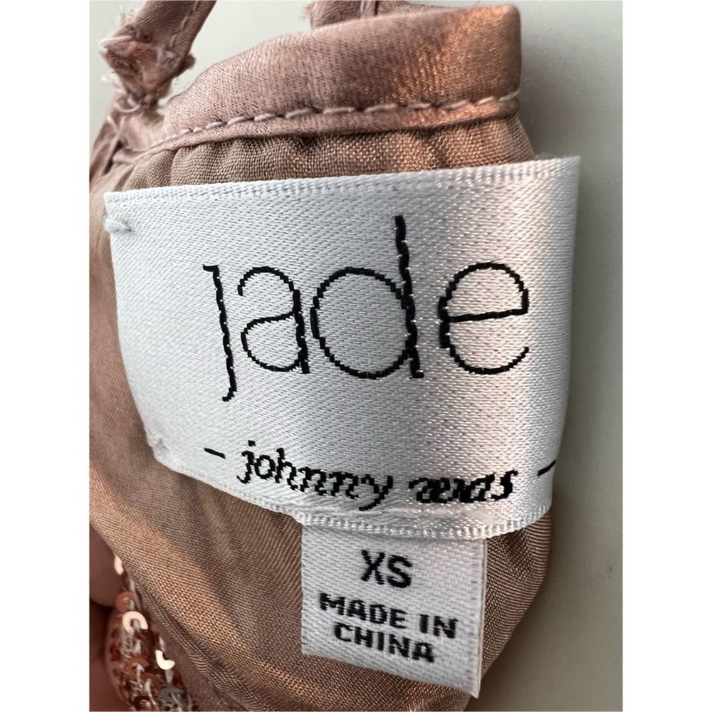 12-Jade - Johnny Was Blush Sequin Mini Dress Size XS - Picture 6 of 7